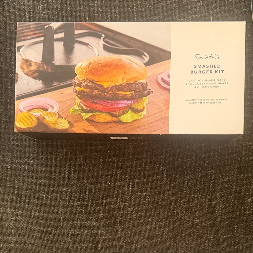 Sur La Table Smashed Burger Kit - Black and White